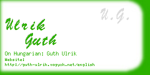 ulrik guth business card